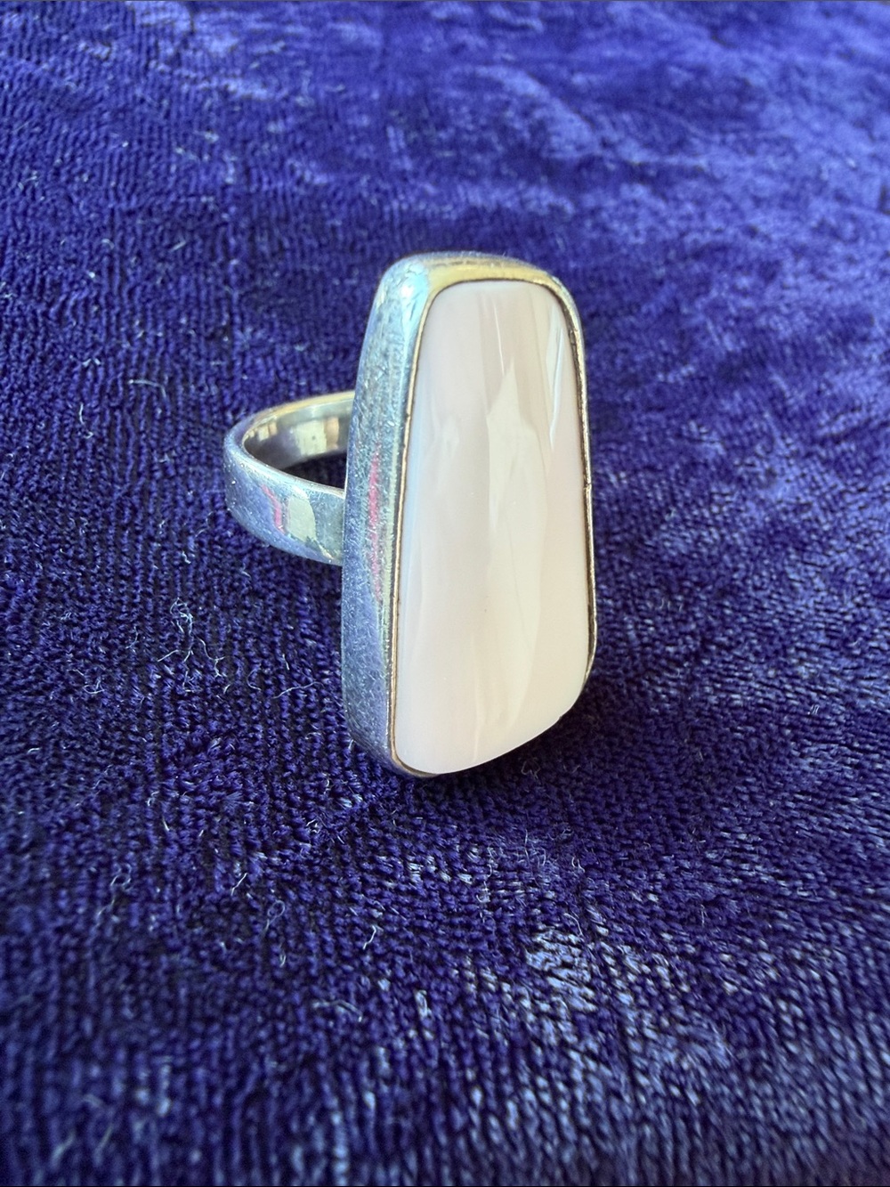 Vintage 925 sterling silver Art Deco bold statement ring, adjustable